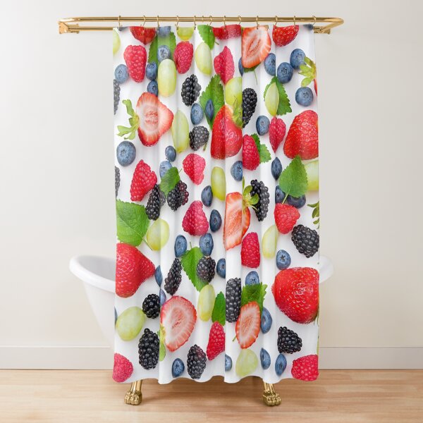 Delicious Fresh Berry Mix Shower Curtain