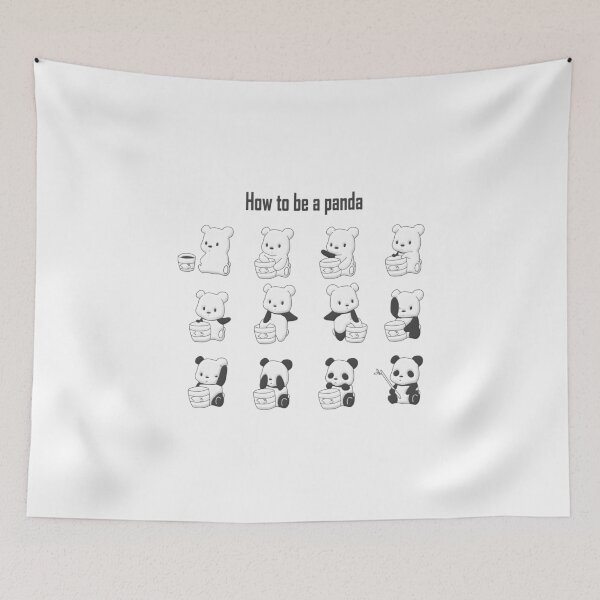 Item preview, How To Be A Panda designed and sold by Animatedddition.