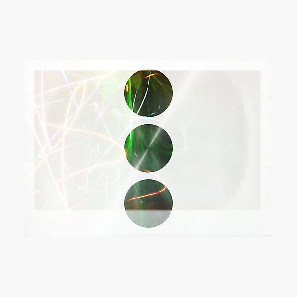 3 circles Photographic Print