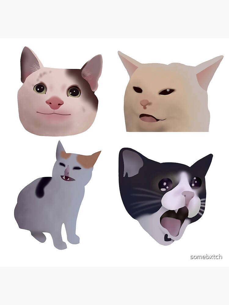 Angry cat meme 3D model 3D printable