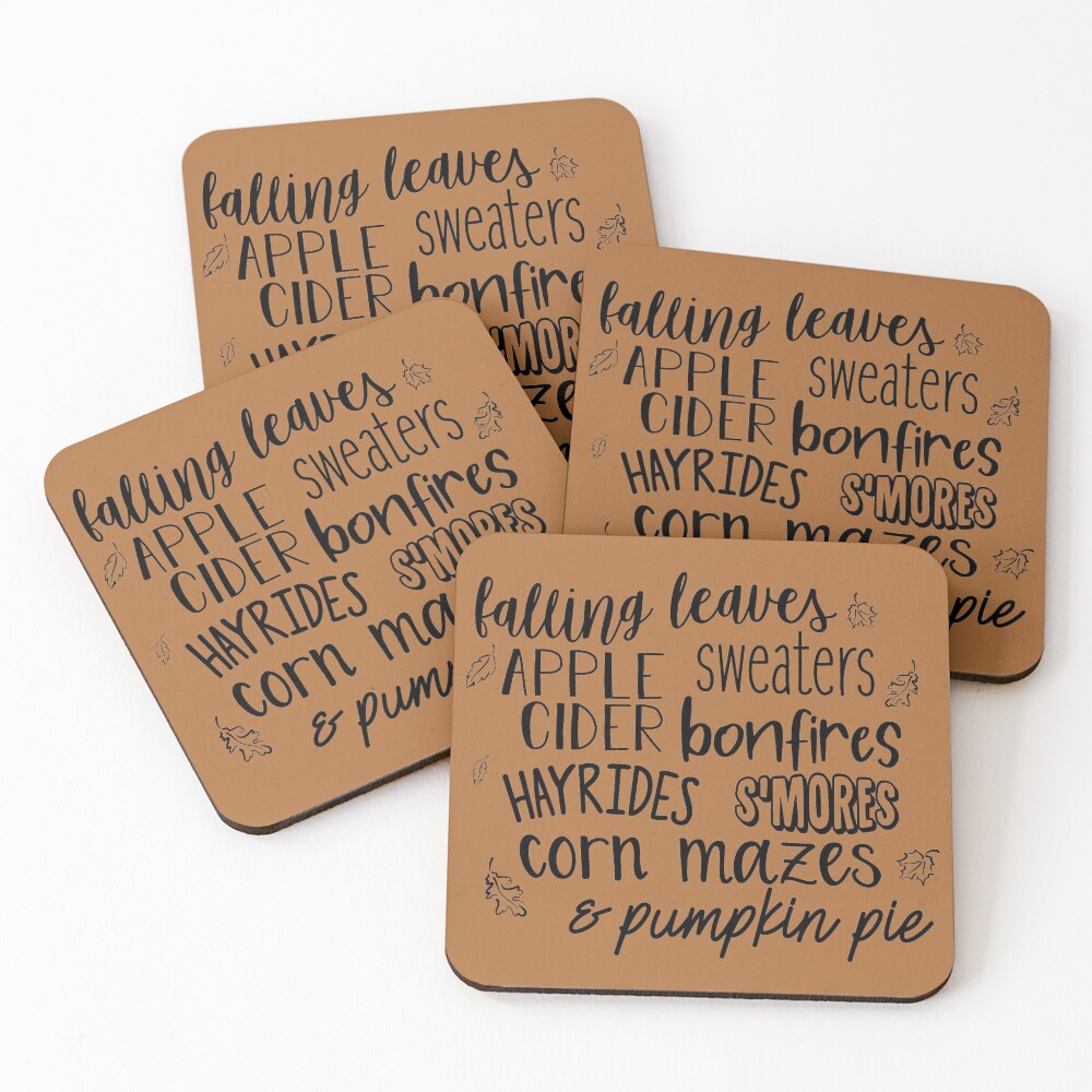 Item preview, Coasters (Set of 4) designed and sold by FontfulDesigns.