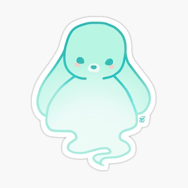 Artikel-Vorschau von Kawaii Ghost Bun, designt und verkauft von heysoleilart.