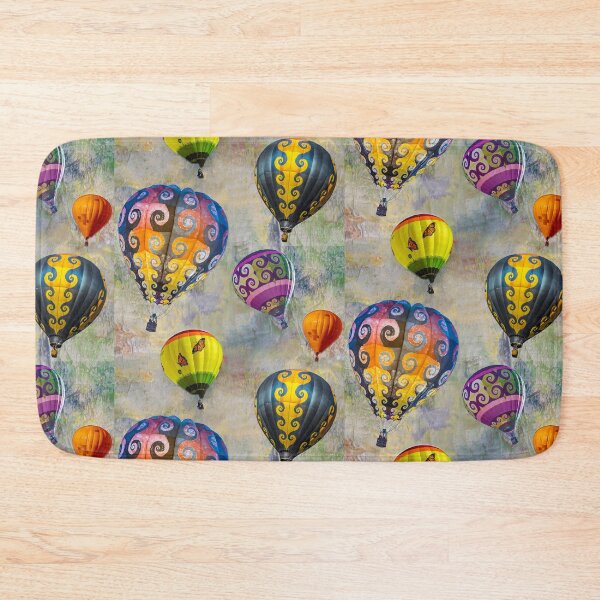 Item preview, Fractal Balloons floating in a textured grey sky designed and sold by MelindaLedsome.