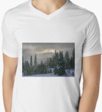 Winter Scene Men's V-Neck T-Shirt