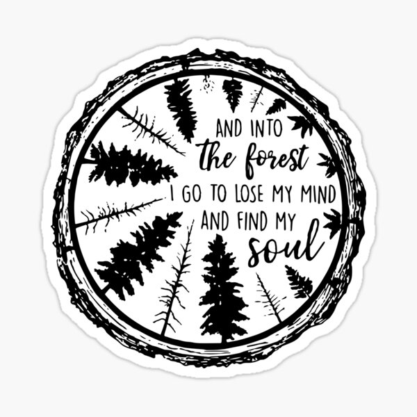 Into the Forest Sticker for Sale by jaimemarilyn