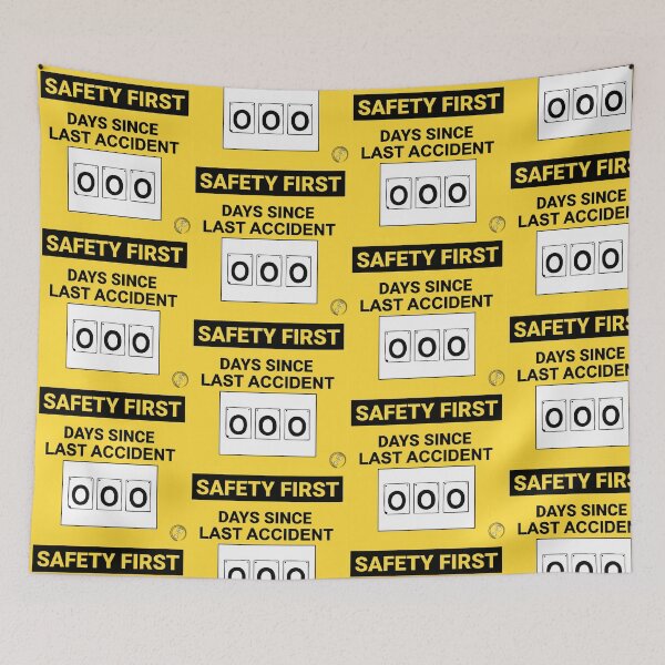 Item preview, Days Since Our Last Accident - Safety First - Zero Days designed and sold by MotoringZen.