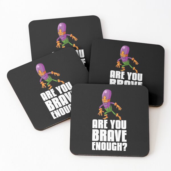 Item preview, Purple Eggplant Hero Are You Brave Enough? Foodietoon Superhero Aubergine Brinjal designed and sold by ProjectX23.