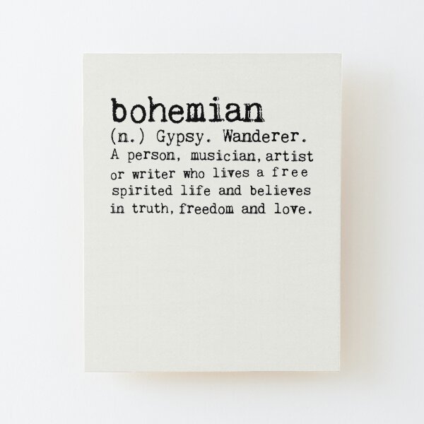 Bohemian Wood Mounted Print