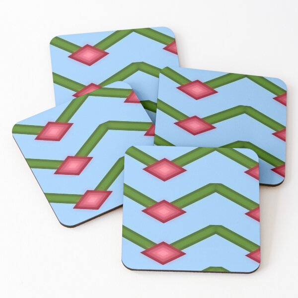 Item preview, Diamond and lines pattern - red / green designed and sold by wagnerps.