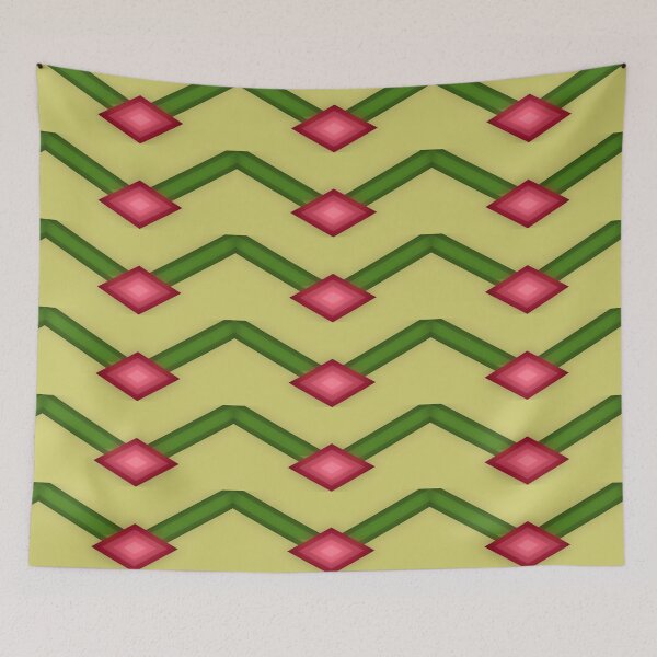 Item preview, Diamond and lines pattern - red / green designed and sold by wagnerps.