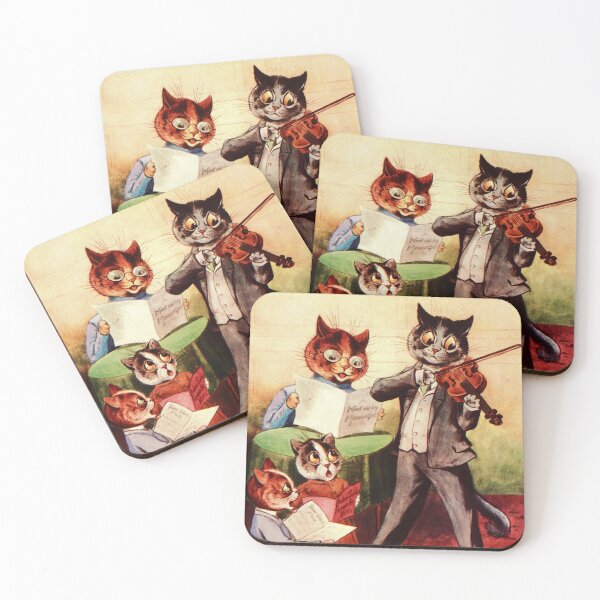 Item preview, Musical Cat Family by Louis Wain designed and sold by karwilberevivalcollection.