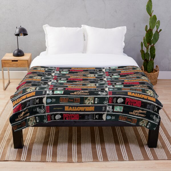 Classic Horror Movies Throw Blanket