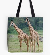 Three's a Crowd - Arusha National Park, Tanzania, Africa Tote Bag