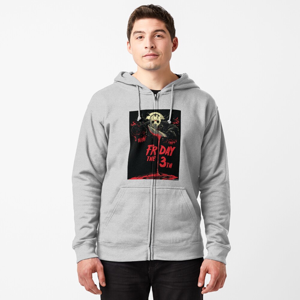 friday the 13th zip up hoodie