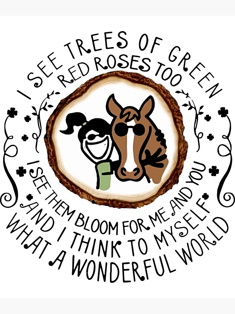 Lámina fotográfica «Veo árboles de rosas rojas verdes también, los veo