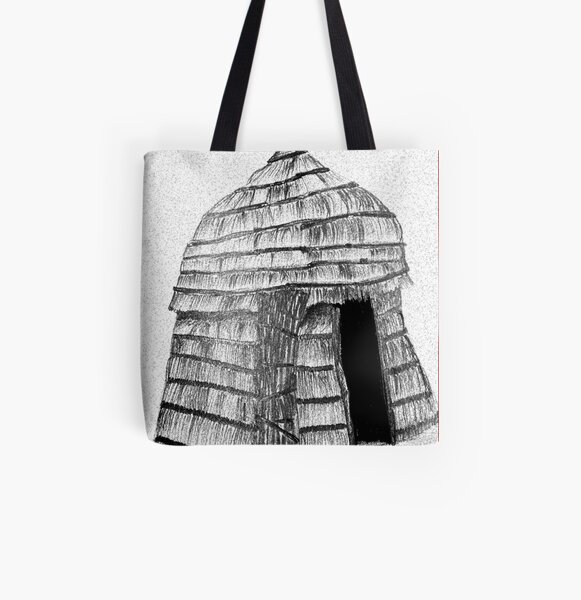 Hut All Over Print Tote Bag