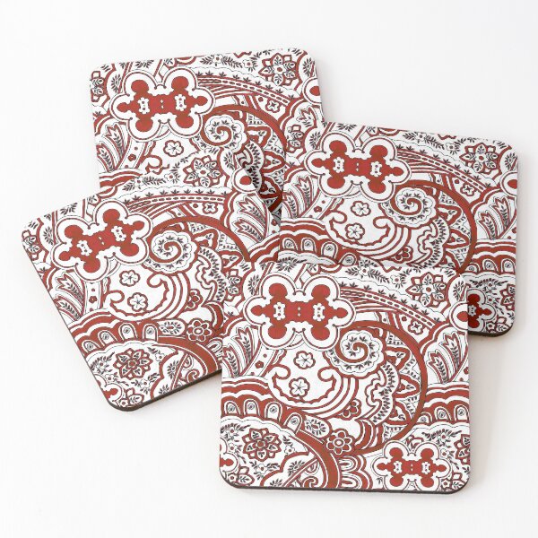 Item preview, Red Paisley Swirls designed and sold by MelindaLedsome.
