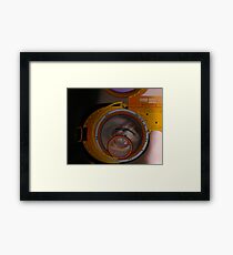 eye as a lens - steampunk variations - zoom Framed Print