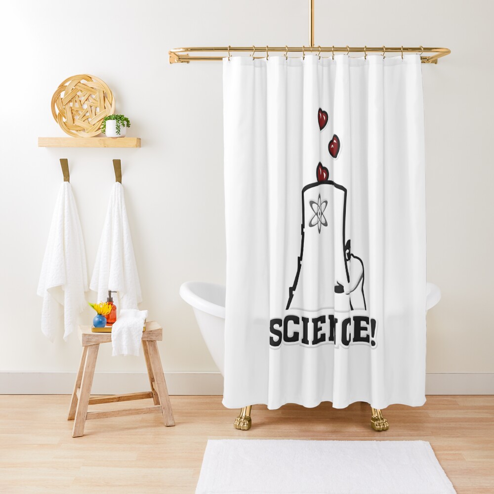 "I Love Science" Shower Curtain for Sale by Animatedddition Redbubble