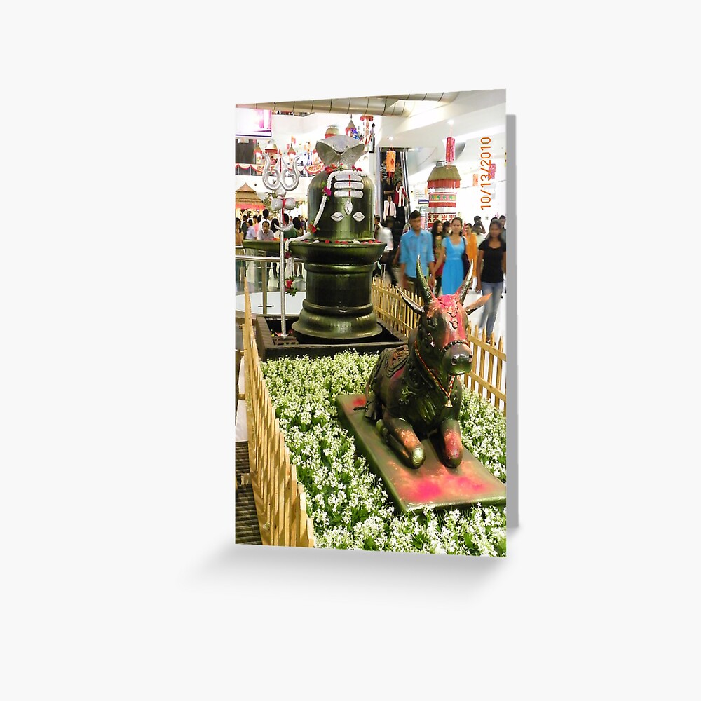 "Durga Puja South City Mall, Kolkata, India" Greeting Card by mahe316