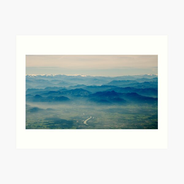 mountains in your memory appear closer than they are Art Print