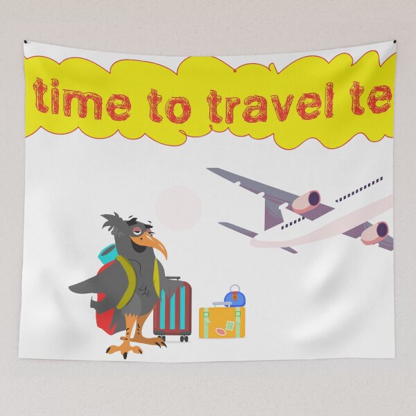 Item preview, traveller t-shirt it't time to travel ! designed and sold by KARTICK DUTTA.