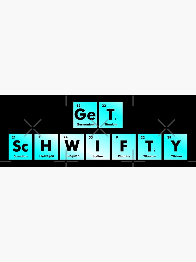 Get Schwifty Spelled with Chemical Symbols from the Periodic Table by whatyoulove