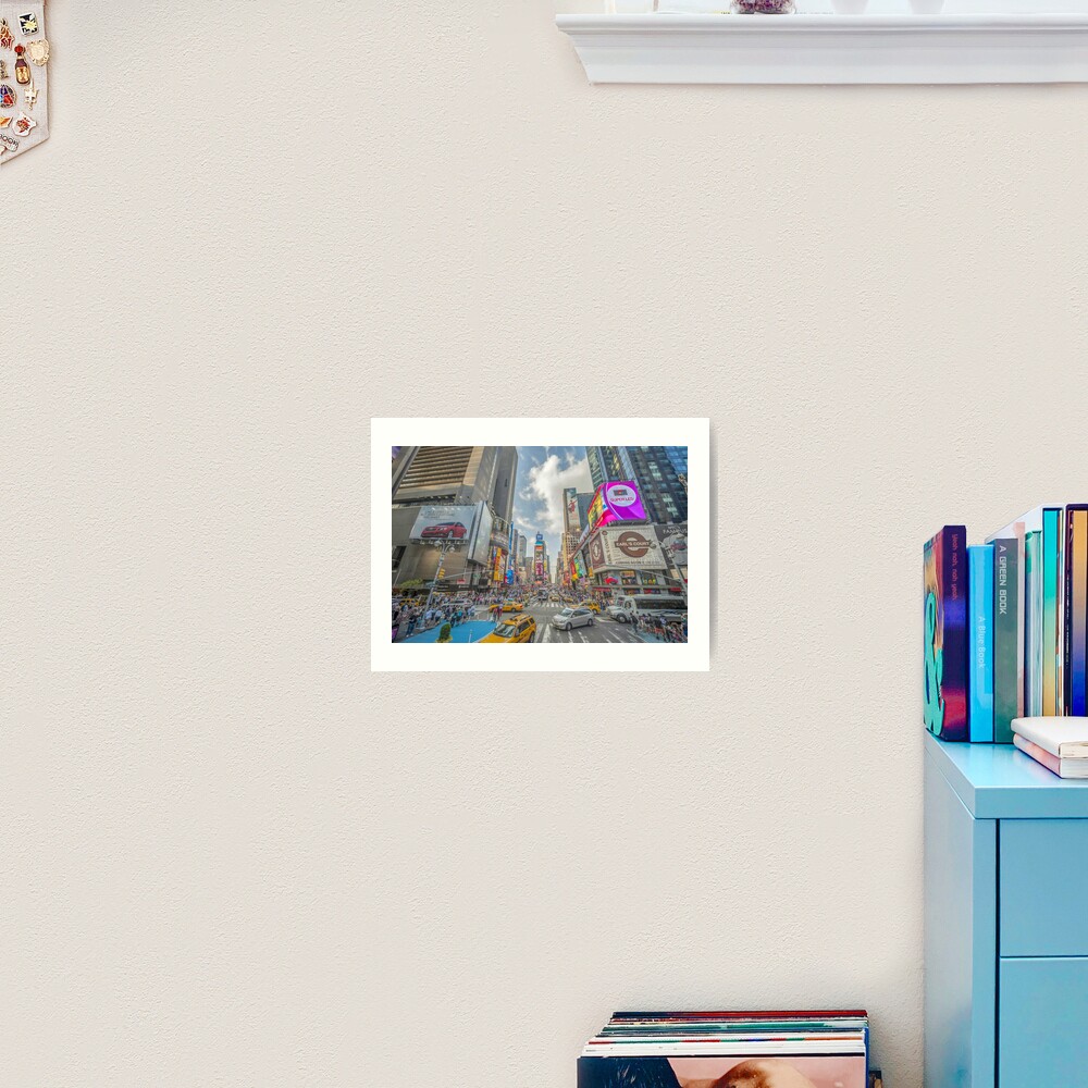 Times Square Traffic I Art Print