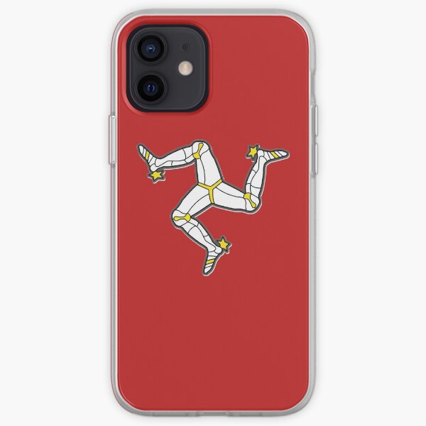 Isle Of Man 3 Legs Of Man Traditional Manx Flag Celtic Triskelion iPhone Soft Case