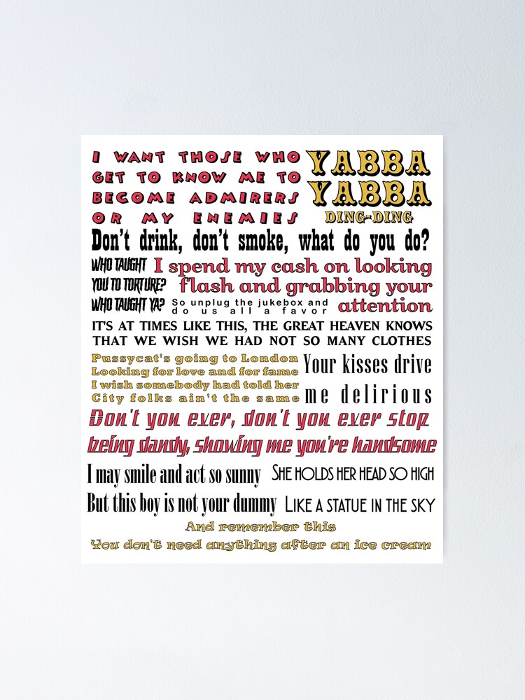 Adam Ant Lyrics Poster By Cold Slumber Redbubble