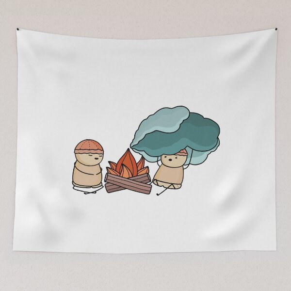 Item preview, Camping Sticker Smoke In Face designed and sold by Ben McKenzie.
