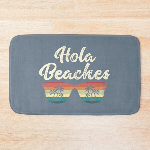 Item preview, Hola Beaches beach humor pun vintage sunglasses and palm trees Summer vacation gifts designed and sold by alenaz.