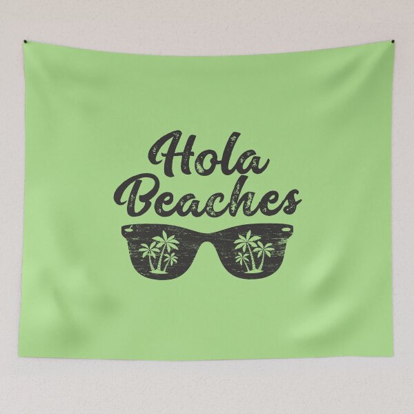 Item preview, Hola Beaches Fun Summer Vacation Quotes Travel Gifts with humor sayings beach pun  designed and sold by alenaz.