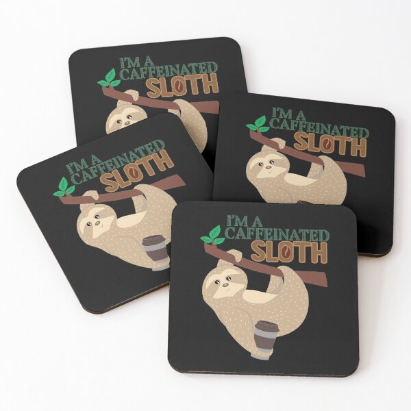 Item preview, Cute I'm A Caffeinated Sloth Coffee Lover design designed and sold by tronictees.