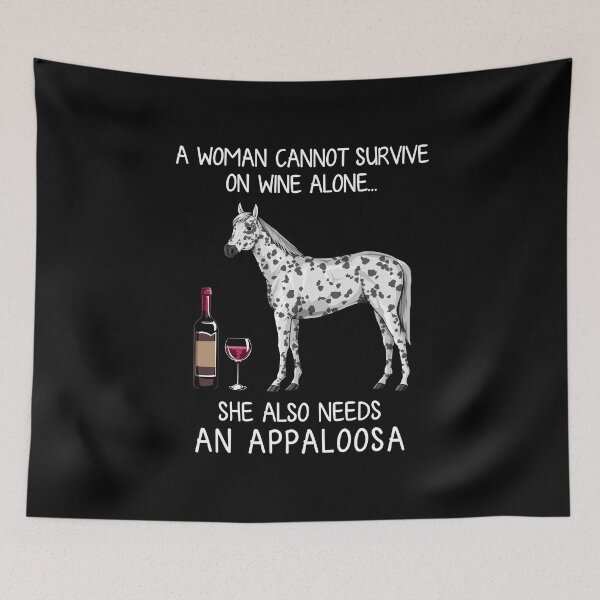 Item preview, Appaloosa horse and wine funny horse designed and sold by TeeDoozy.