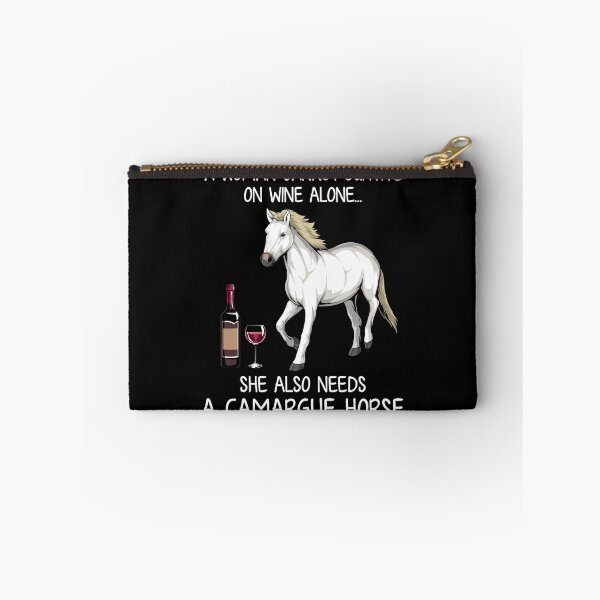 Item preview, Camargue horse and wine funny horse designed and sold by TeeDoozy.