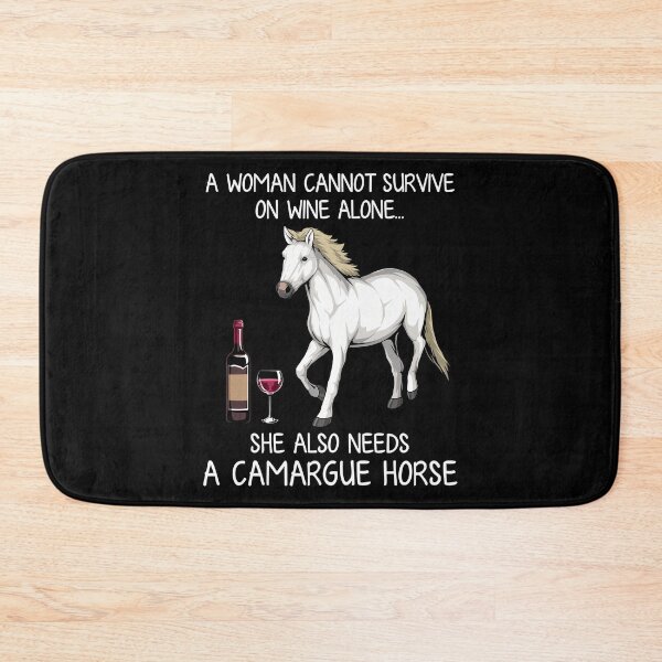 Item preview, Camargue horse and wine funny horse designed and sold by TeeDoozy.