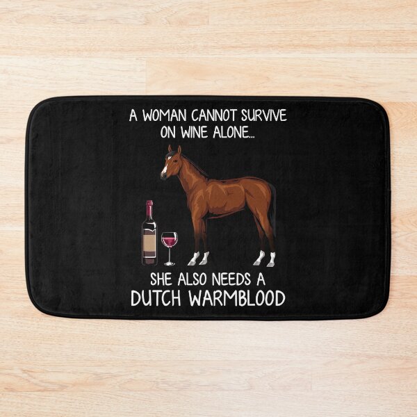 Item preview, Dutch Warmblood horse and wine funny horse designed and sold by TeeDoozy.