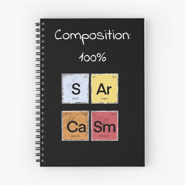 Item preview, Science Sarcasm S Ar Ca Sm Elements of Humor Composition designed and sold by Uwaki.
