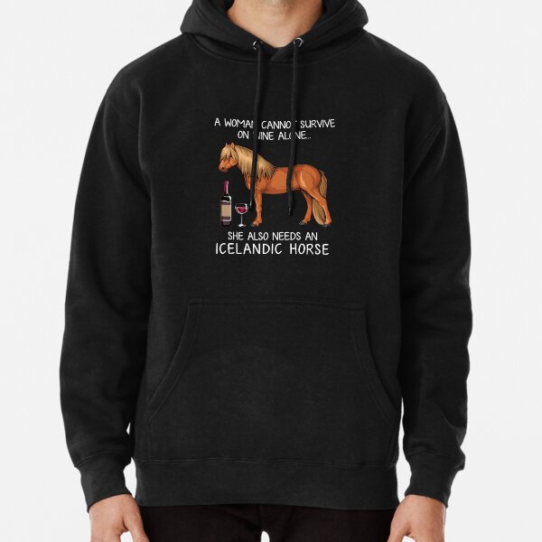 Icelandic Horse horse and wine funny horse