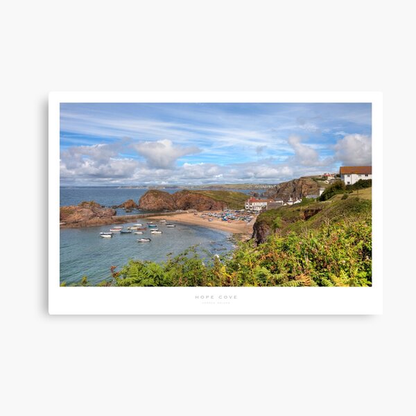 Hope Cove, Devon Canvas Print
