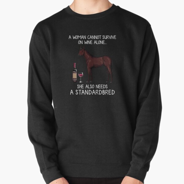 Item preview, Standardbred and wine funny horse designed and sold by TeeDoozy.