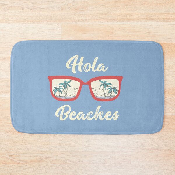 Item preview, Hola Beaches Summer beach humor palm trees sunglasses cute and sarcastic vacation quotes designed and sold by alenaz.
