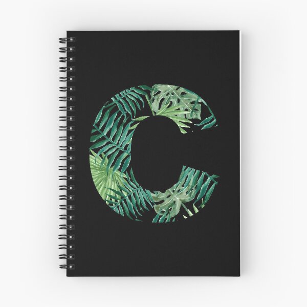Item preview, C letter - palm leaves designed and sold by adiosmillet.