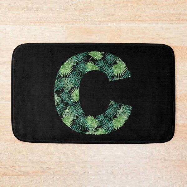 Item preview, C letter - palm leaves designed and sold by adiosmillet.