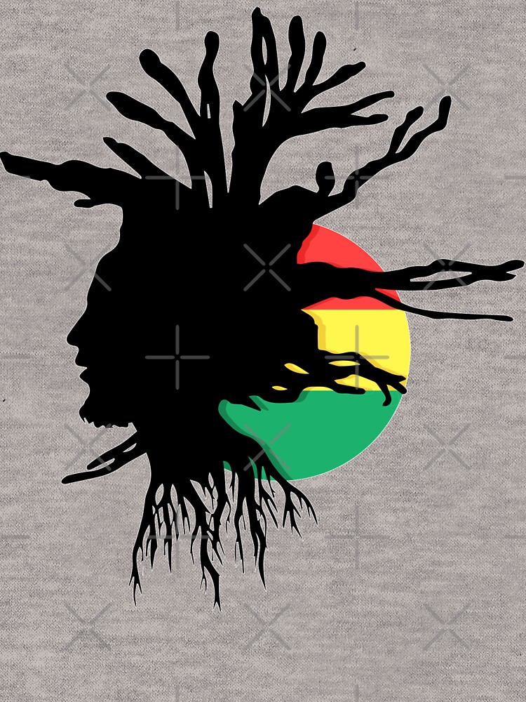 Rasta Dreads Ethiopian Flag Reggae Roots Rastafarian Jamaica by thespottydogg