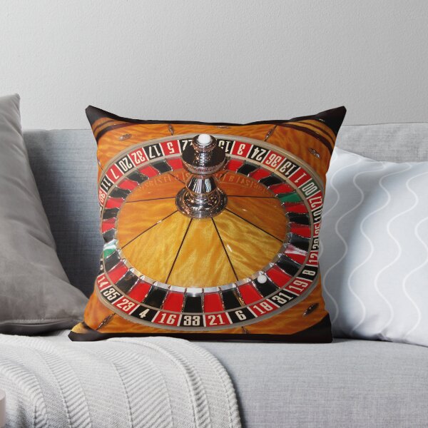 The Roulette Wheel Throw Pillow