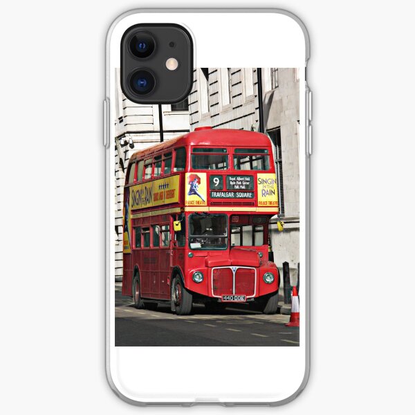 Vintage Red London Bus iPhone Soft Case