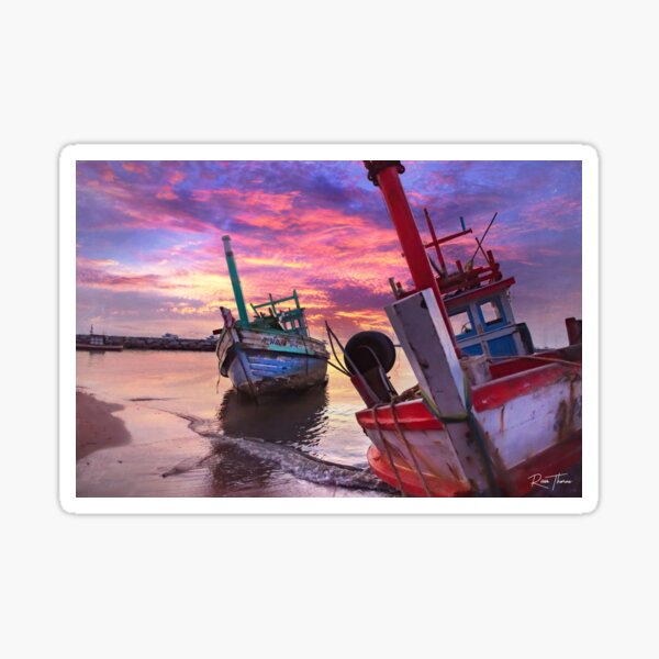 Item preview, Thai Fishing Boats designed and sold by Russell Thorne.