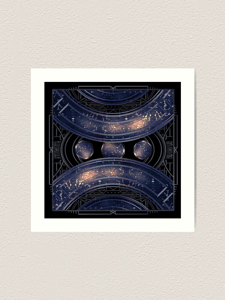 Thumbnail 1 von 3, Kunstdruck, Out of the Blue - Universum designt und verkauft von Xarah.